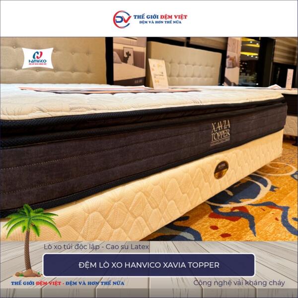 Đệm lò xo Hanvico Xavia Topper 7